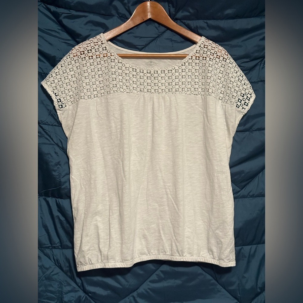 St. John's Bay Women’s  Lace Accent Blouse